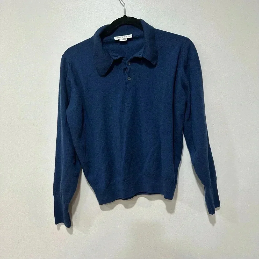 John Smedley polo wool sweater